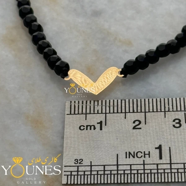 دستبند قلبی مدرن طلا لیزری